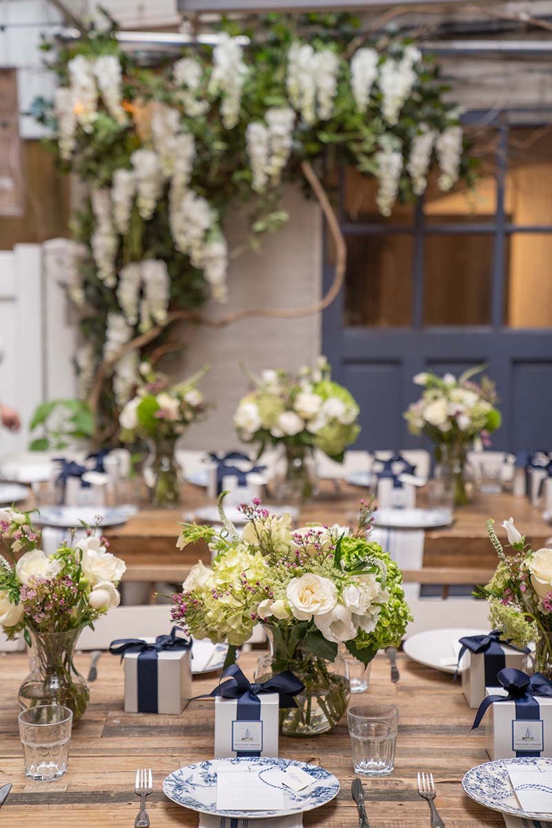 BABY BOY BABY SHOWER TABLESCAPE nautical themed baby shower