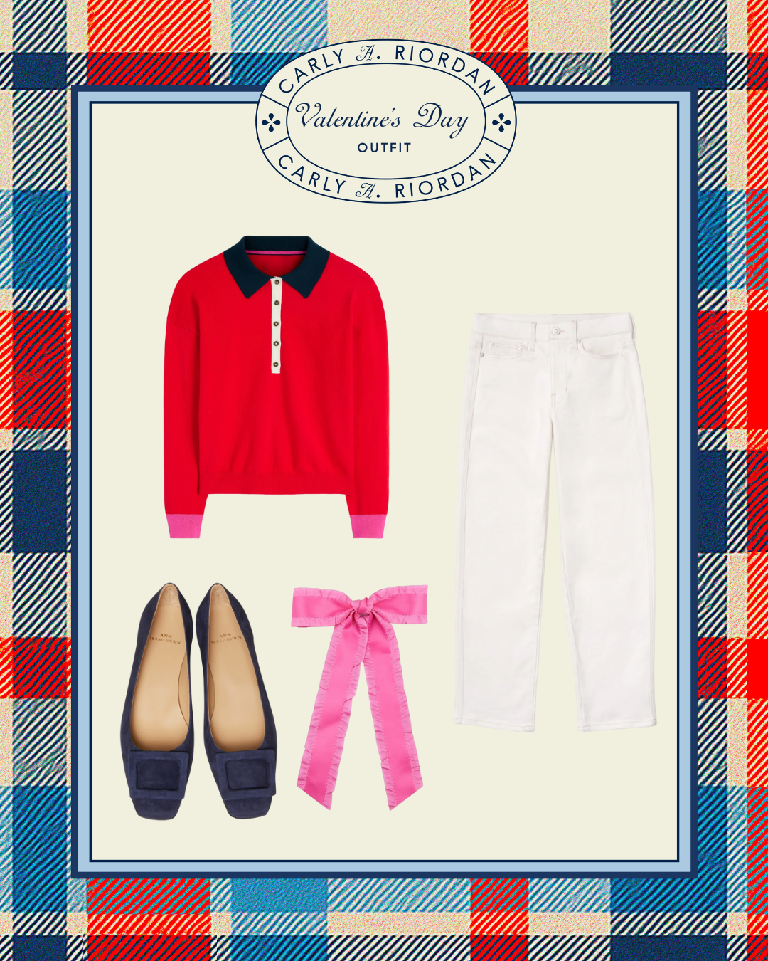 pink and red valentine's day outfit