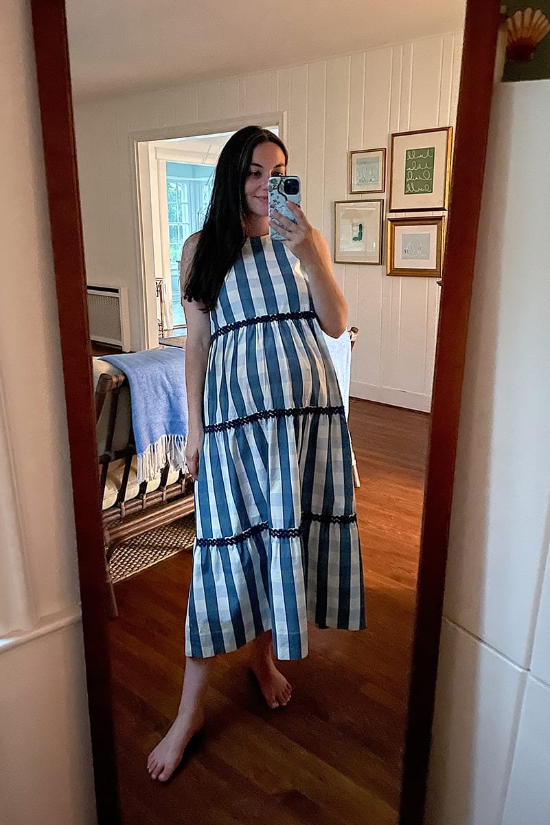 Madewell Rickrack Cattail Tiered Dress in Gingham Check Madewell Rickrack Cattail Tiered Dress in Gingham Check